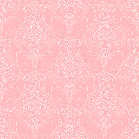 Vector damask seamless pattern background. Classical luxury old fashioned damask ornament, royal victorian seamless texture for wallpapers, textile, wrapping. Exquisite floral baroque templateのイラスト素材
