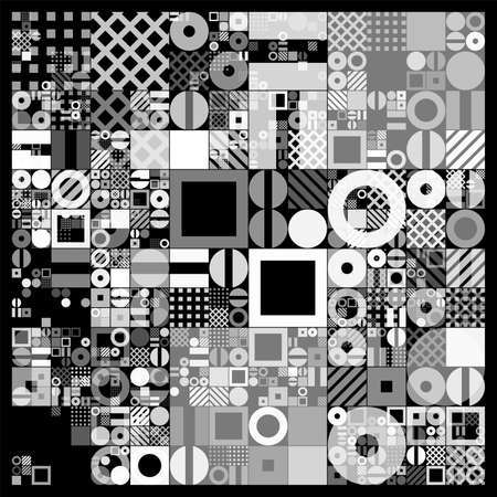 Vector minimal covers procedural design. Futuristic minimalistic layout. Conceptual generative background. Journal or book cover template. eps10.のイラスト素材