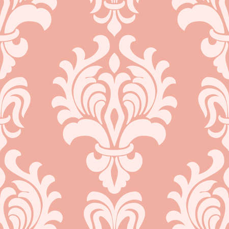 damask seamless pattern background. Classical luxury old fashioned damask ornament.のイラスト素材