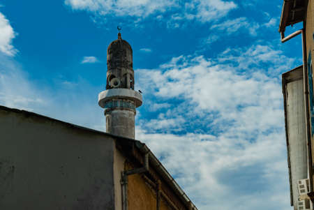 STONE TOWN, TANZANIA - December 22, 2021: Narrow streets and old houses in Stone town, Zanzibar, Tanzania.のeditorial素材