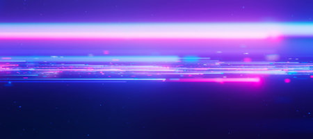 Inside Bigdata light speed data flow. Abstract digital data stream of quantum computing. Cyberspace...