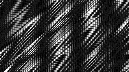 Point wave diagonal texture. Abstract dot background. Technological cyberspace background.のイラスト素材