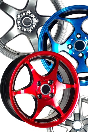 Detail of beauty design of Sport Car Wheelの写真素材
