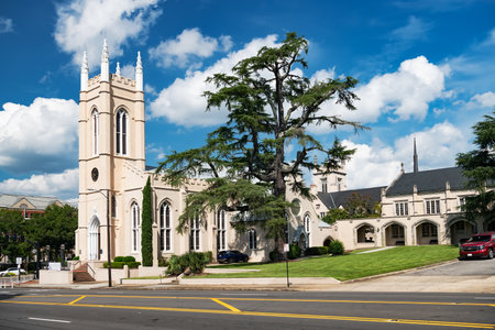 Beautiful architecture along Street in Wilmington's historic districtのeditorial素材