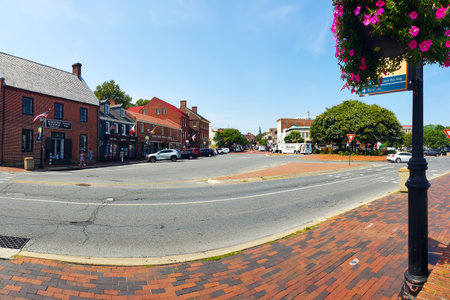 Historic Annapolis Maryland, Waterfront Roundaboutのeditorial素材