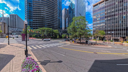 Urban growth: commercial skyline and modern building design in Rosslyn.