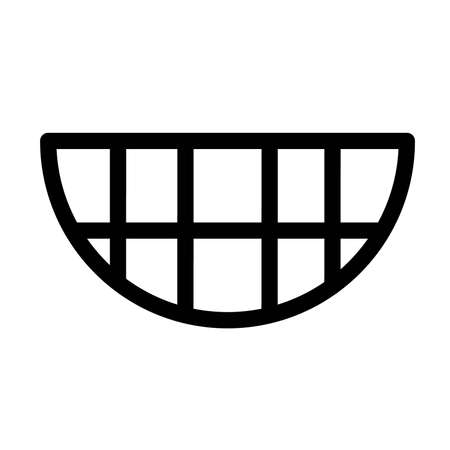 Happy mouth doodle.のイラスト素材