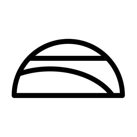 Sad mouth doodle.のイラスト素材