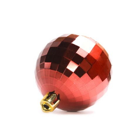 Christmas tree decoration isolated. Glass ball.の写真素材