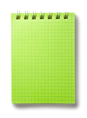 Notepad isolated on the white backgroundの写真素材