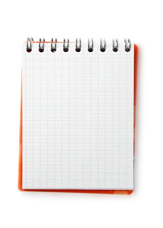 Notepad isolated on the white backgroundの写真素材