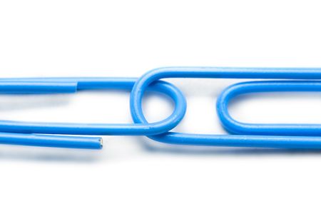 Clips isolated on the white backgroundの写真素材