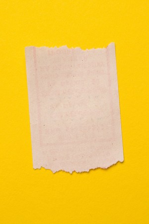  	Scrap isolated on yellow backgroundの写真素材