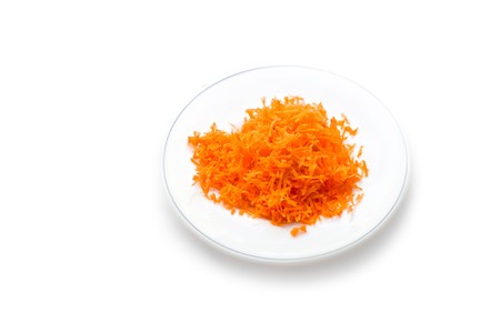 Carrot isolated on whiteの写真素材