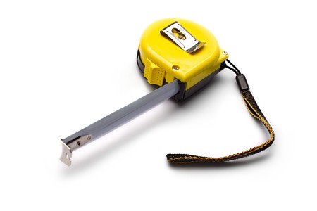 Tape measure isolated on white 