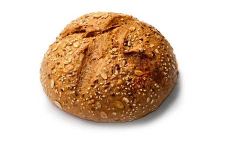 Bread isolated on white