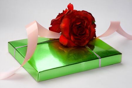 Gift isolated on whiteの写真素材