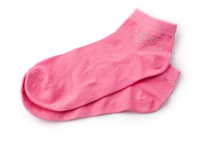 Socks isolated on whiteの写真素材