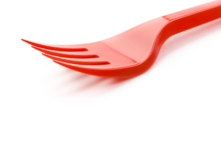 Fork isolated on whiteの写真素材