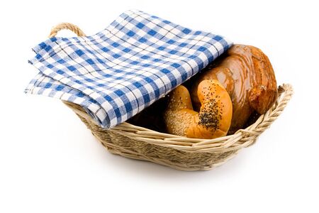 Basket of bunsの写真素材