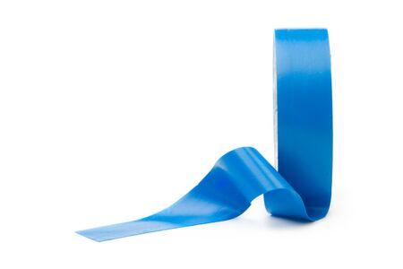 Adhesive tape isolated on white の写真素材