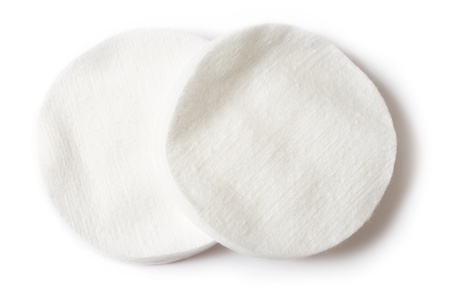 Cotton swabs isolated on whiteの写真素材