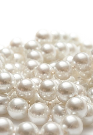 Pearl isolated on the white background の写真素材