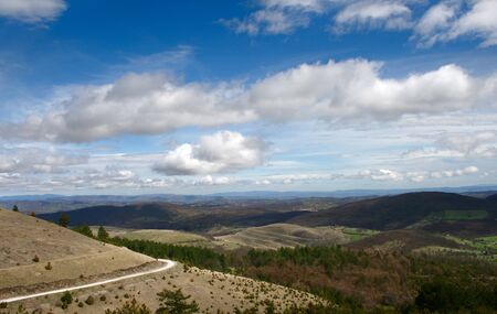 Mountain landscape in Serbiaの写真素材