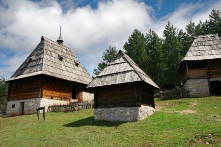 Open air museum Old Village in Sirogojnoのeditorial素材