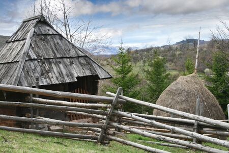 Open air museum Old Village in Sirogojnoのeditorial素材