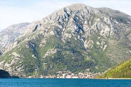 The Bay of Kotor view in springの写真素材