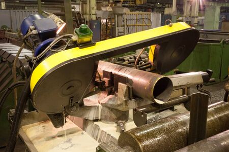 Contour bandsaw in the workshopのeditorial素材