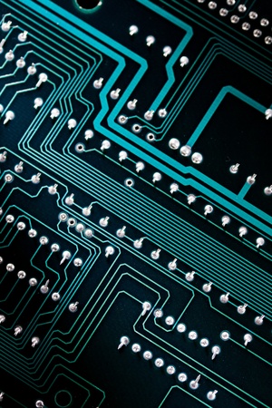 Electrical cardboard in closeup 