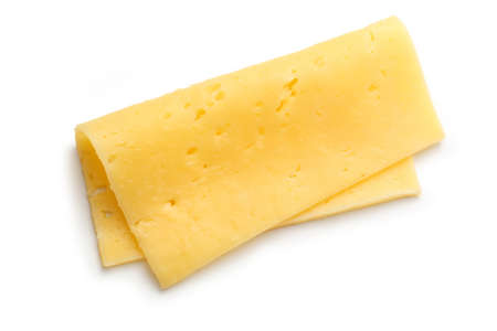 Cheese on the white background