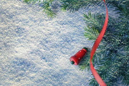 Background with fir and toyの写真素材