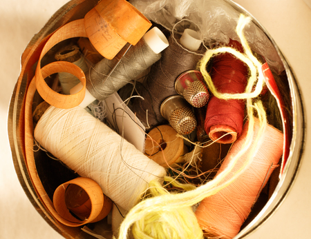 Sewing items all in a heap