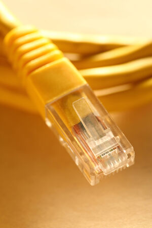 Ethernet cable for computer on paperの写真素材