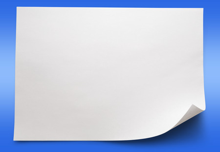 Blank sheet of paper on background closeupの写真素材