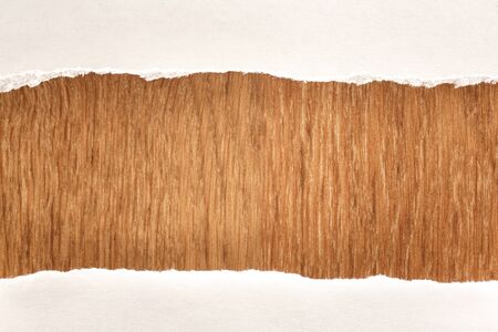 Ragged pieces of paper as background closeupの写真素材