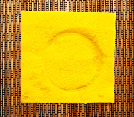 Single used napkin in closeup as backgroundの写真素材