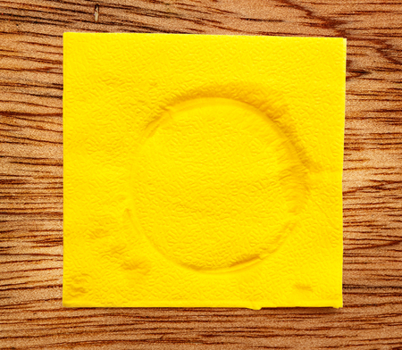 Single used napkin in closeup as backgroundの写真素材