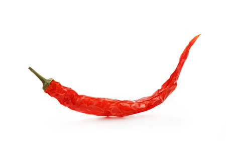 Red chili pepper isolated on white  background