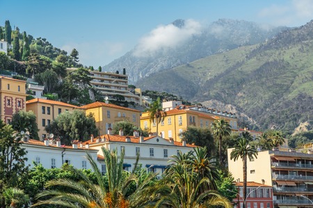 Monaco Monte Carlo mountain view summer dayの写真素材