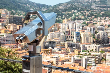 Monaco Monte Carlo mountain view summer dayの写真素材