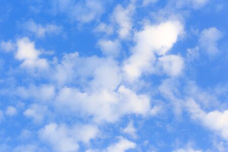 Blue sky with white clouds as backgroundの写真素材