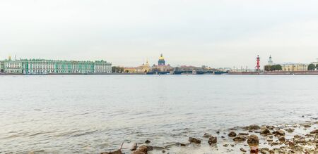 Vasilyevsky Ostrov view from Neva in Saint Petersburgの写真素材