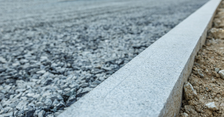 Road construction industry. Road as a backgroundの写真素材