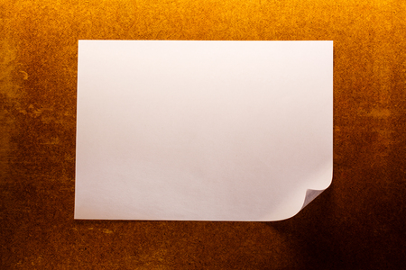 Blank sheet of paper on colorful backgroundの写真素材