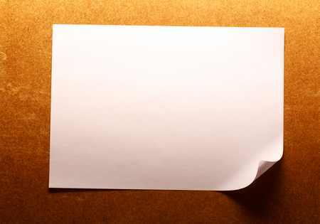 Blank sheet of paper on colorful backgroundの写真素材