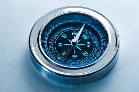 New compass in closeup as single objectの写真素材